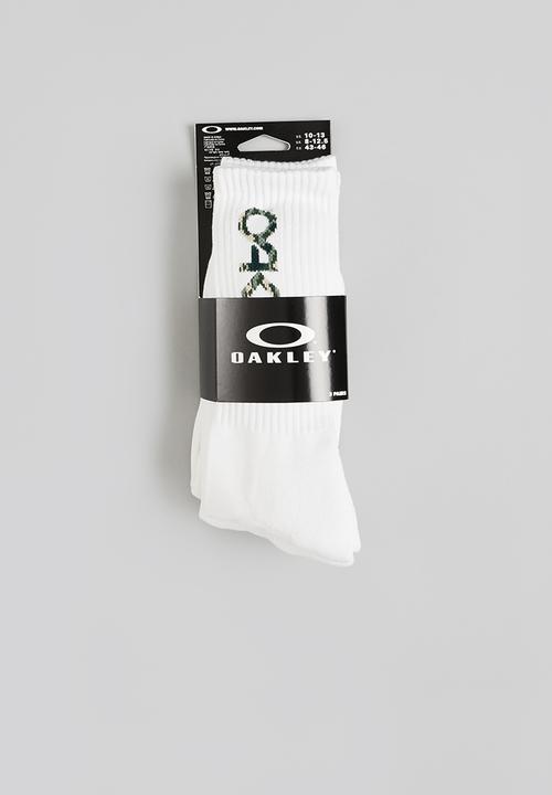 Oakley - B1b icon socks 3 pack - white