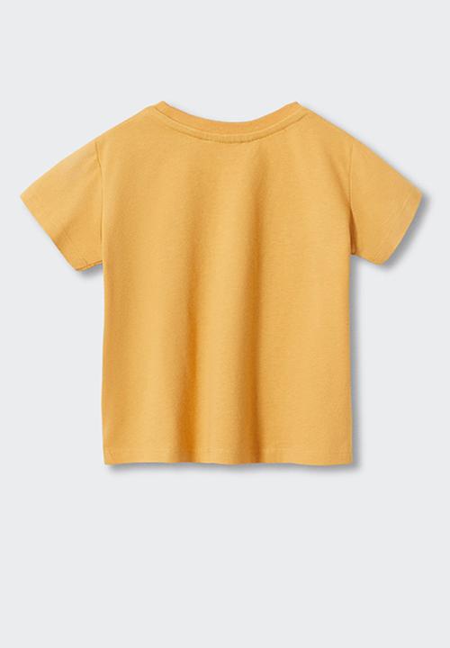 MANGO - T-shirt winner - medium yellow
