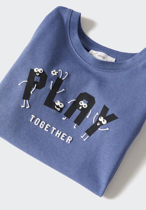 MANGO - T-shirt winner - medium blue