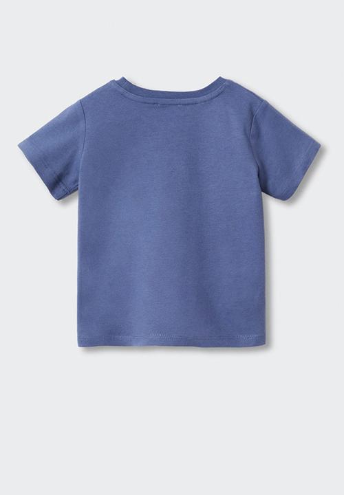 MANGO - T-shirt winner - medium blue