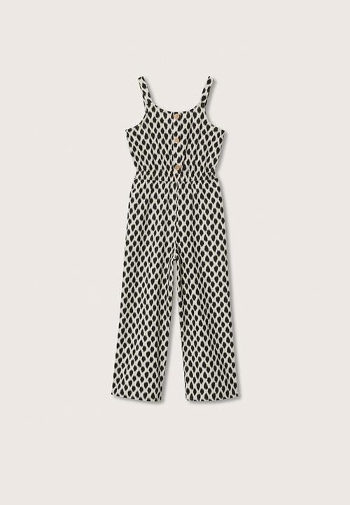 MANGO - One piece suit wood - light beige & black