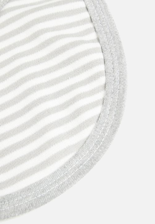 Little Lumps - Bib - grey stripe