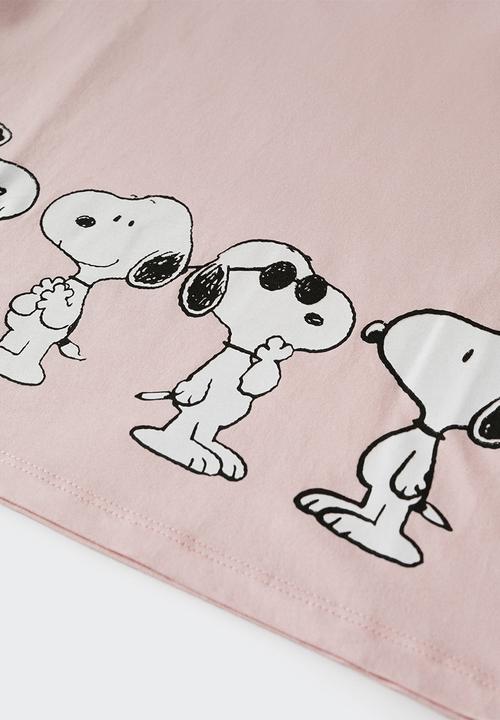 MANGO - Snoopy t-shirt - pink