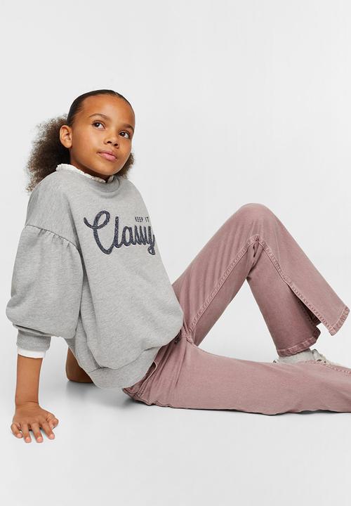 MANGO - Jeans fiona - light purple