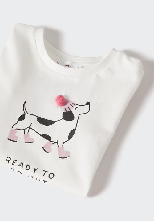 MANGO - T-shirt animals - neutral