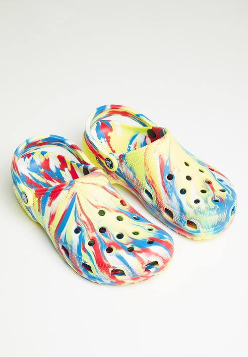 Crocs - Classic marbled clog - sulphur & multi