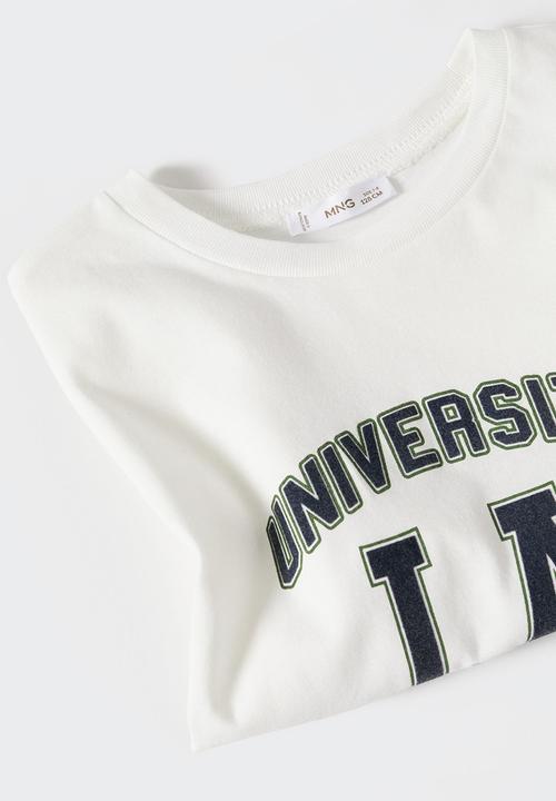 MANGO - T-shirt high - neutral