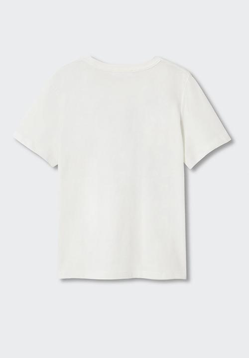 MANGO - T-shirt high - neutral