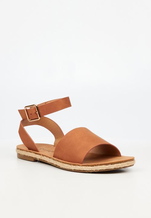 Butterfly Feet - Celia 2 ankle tie sandal - tan