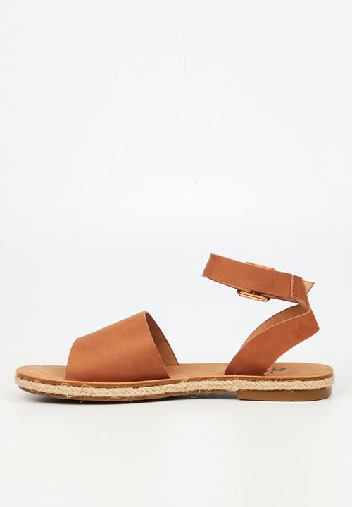 Butterfly Feet - Celia 2 ankle tie sandal - tan