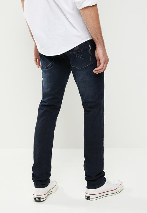SOVIET - M harper #9 slim leg denim - blue black
