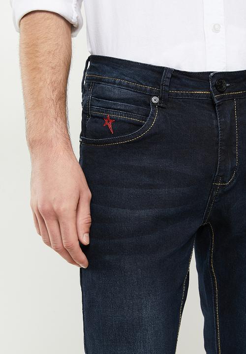 SOVIET - M harper #9 slim leg denim - blue black
