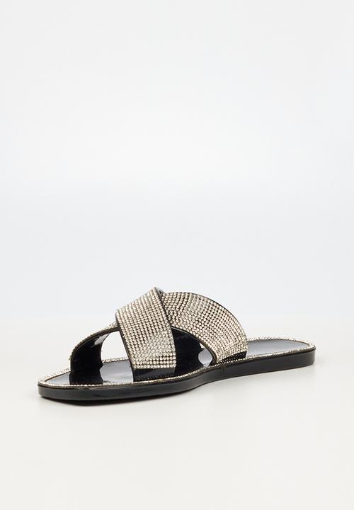 Viabeach - Cyprus 2 wrap over slide - black