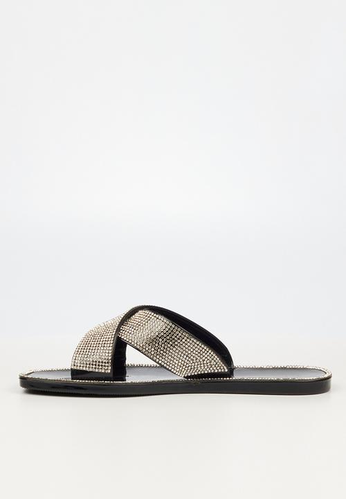Viabeach - Cyprus 2 wrap over slide - black