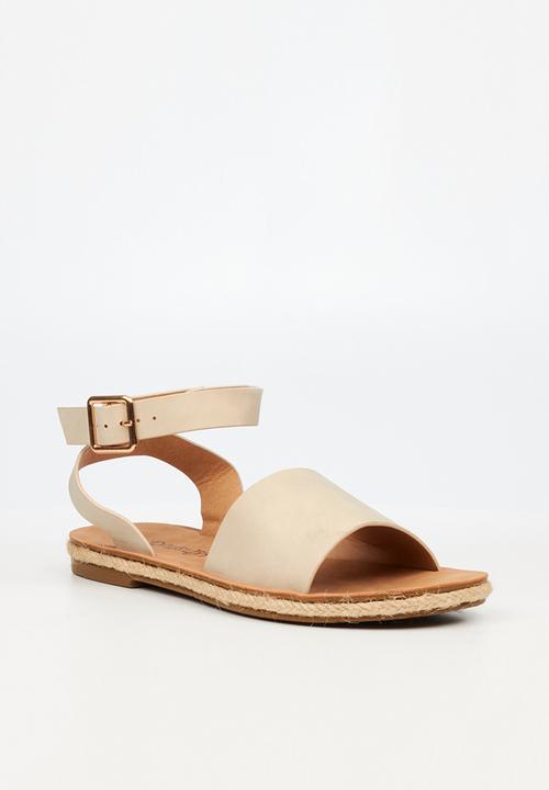 Butterfly Feet - Celia 2 ankle tie sandal - beige