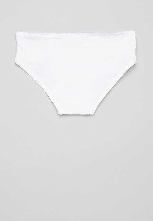 MANGO - Baby girls briefs roseb - white