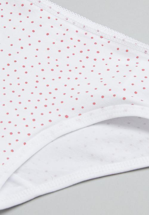 MANGO - Baby girls briefs roseb - white
