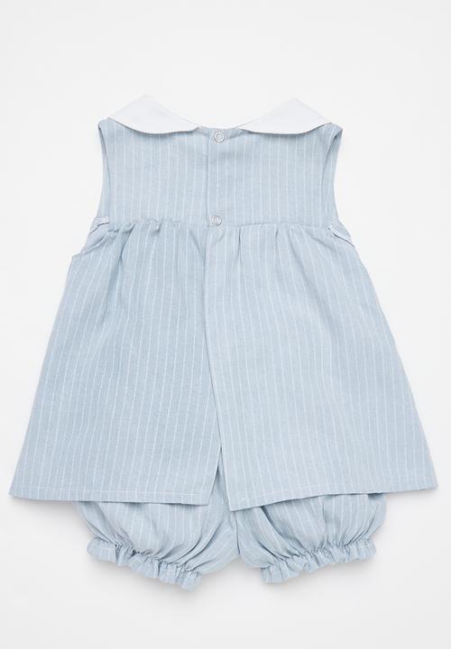 Little Lumps - Blue pin striped dress - blue