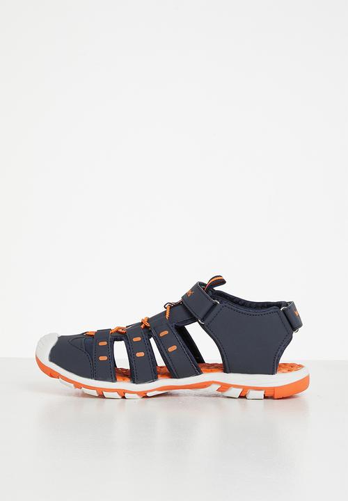Hush Puppies - Oliver boys sandal - navy & orange