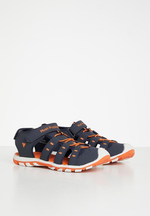 Hush Puppies - Oliver boys sandal - navy & orange