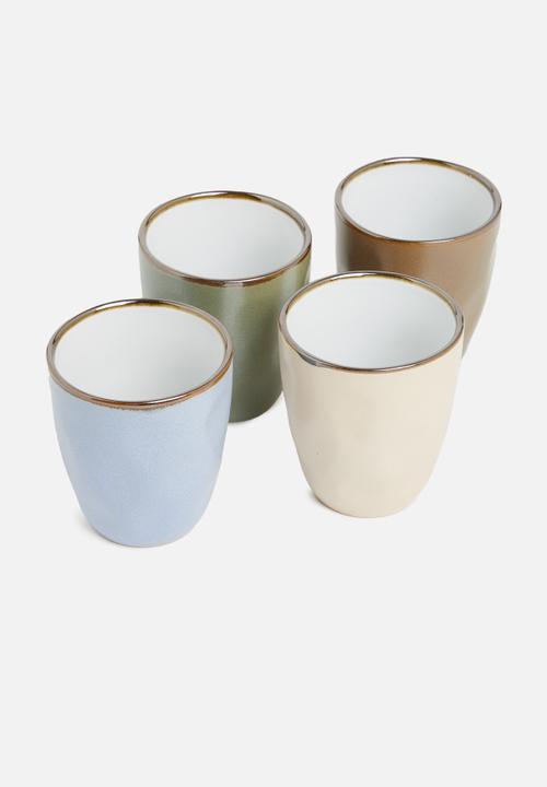 Excellent Houseware - Pottermug set of 4 - multi