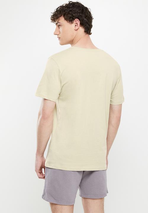 Cotton On - Tbar text T-shirt - pale sand/sometimes in new york