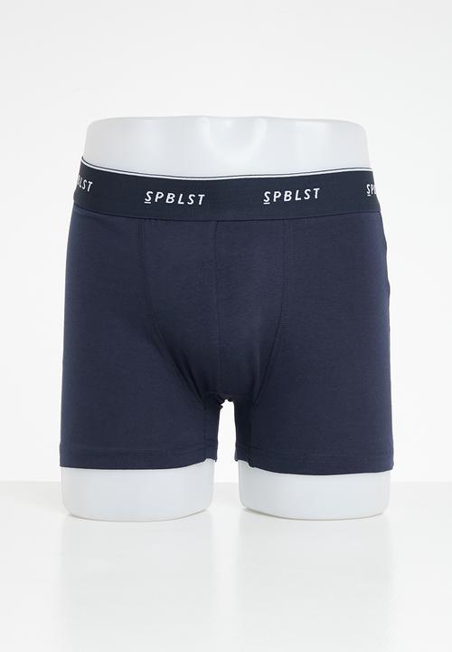 Superbalist - 3 Pack knitted cotton boxer - multi 