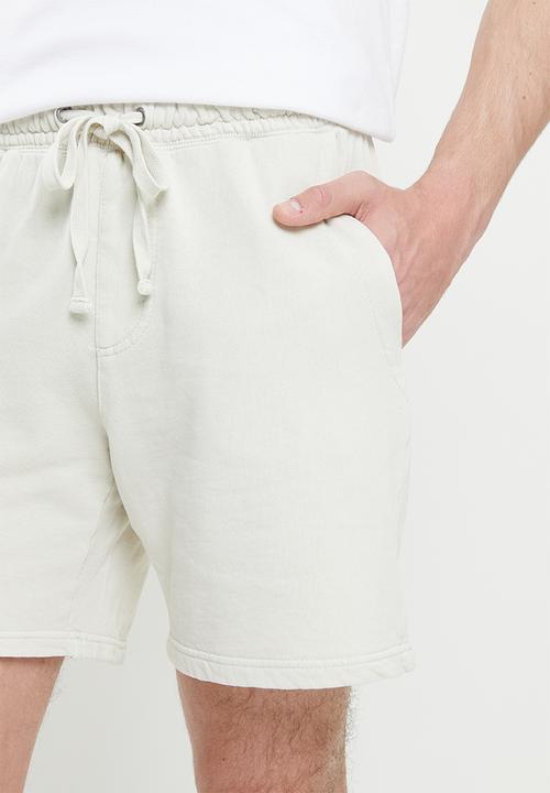 Cotton On - Pigment fleece short - ecru
