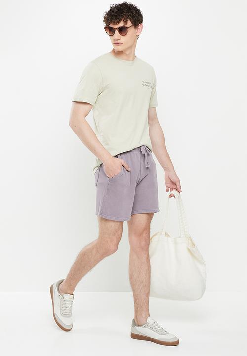 Cotton On - Pigment fleece short - washed brick