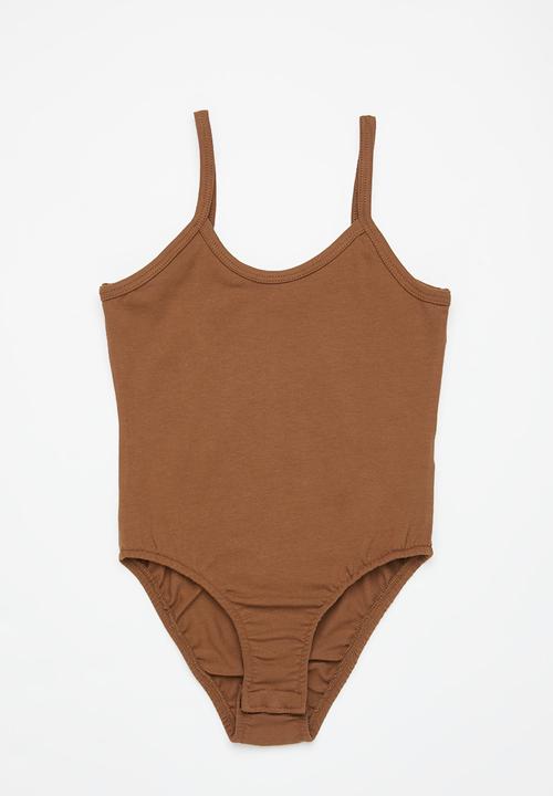 Superbalist - 2 Pack cami bodysuit - chocolate & stone