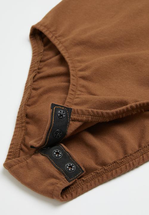 Superbalist - 2 Pack cami bodysuit - chocolate & stone