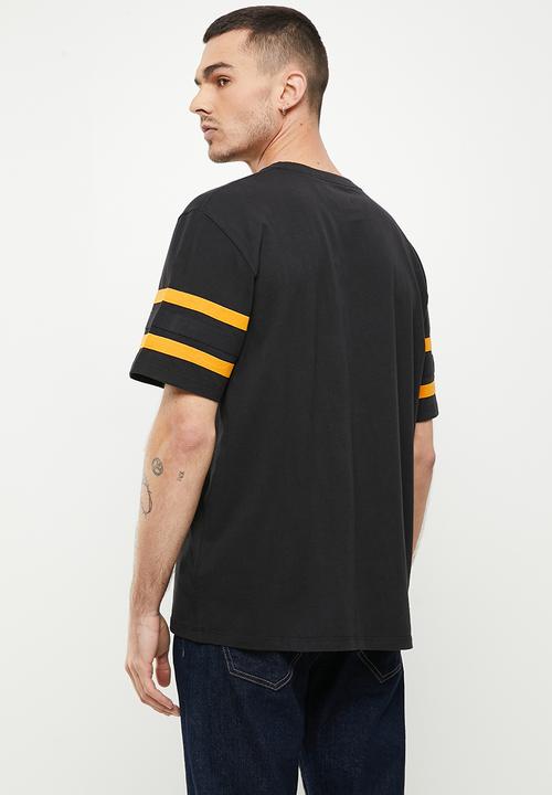 Superdry. - Vintage quarterback tee - black