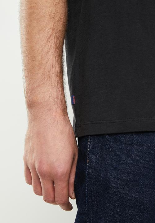 Superdry. - Vintage quarterback tee - black