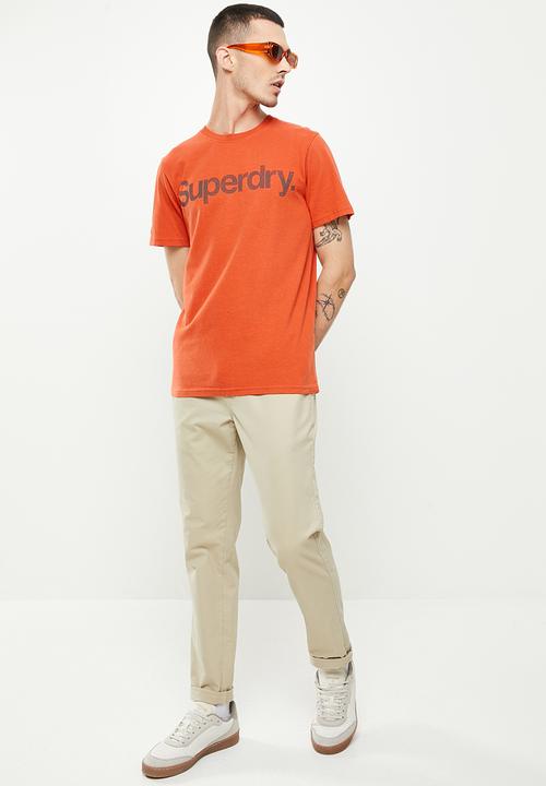 Superdry. - Vintage cl classic tee - rust