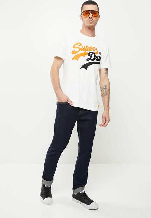 Superdry. - Vintage vl interest tee - winter white