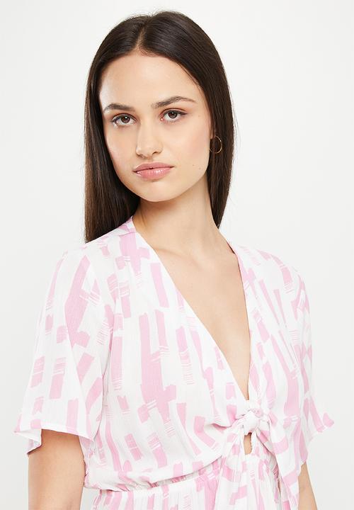 Volcom - Sand siesta dress - red & white wavey