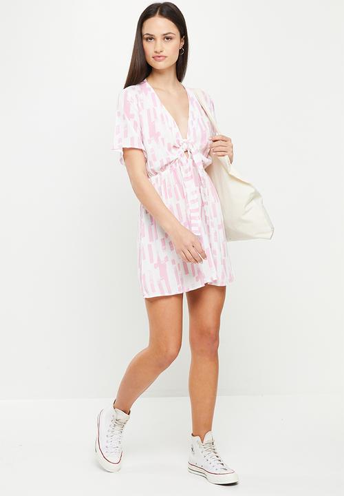 Volcom - Sand siesta dress - red & white wavey