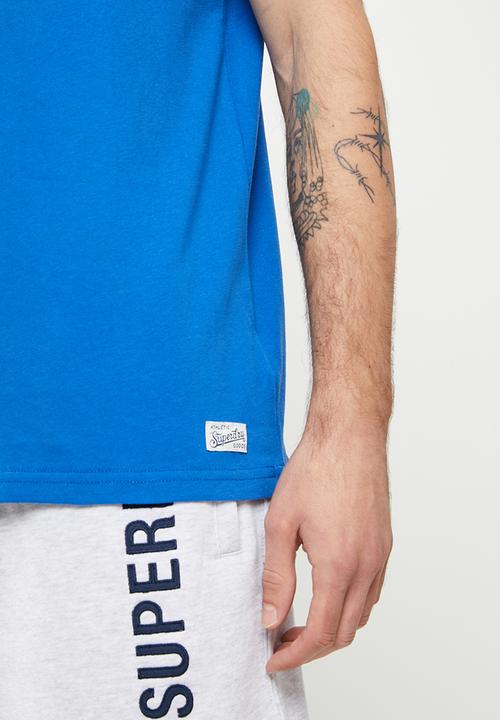 Superdry. - Vintage vl interest tee - voltage blue
