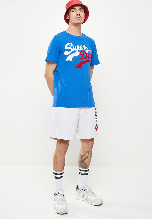 Superdry. - Vintage vl interest tee - voltage blue