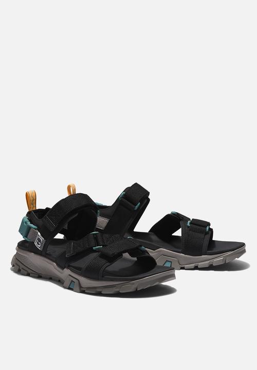 Timberland - Garrison trail webbing sandal - jet black & grey