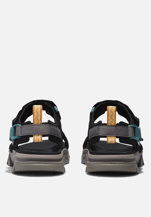 Timberland - Garrison trail webbing sandal - jet black & grey