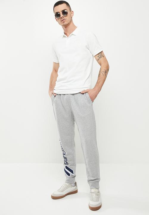 Superdry. - Code sl applique jogger - grey marl