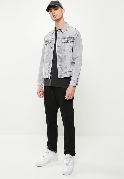 Superdry. - Highwayman trucker - frank vintage grey