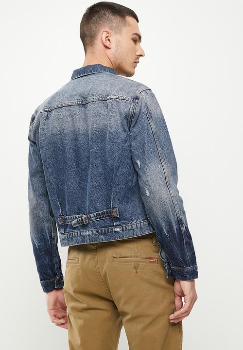 Superdry. - Vintage worker trucker jacket - dark indigo vintage 