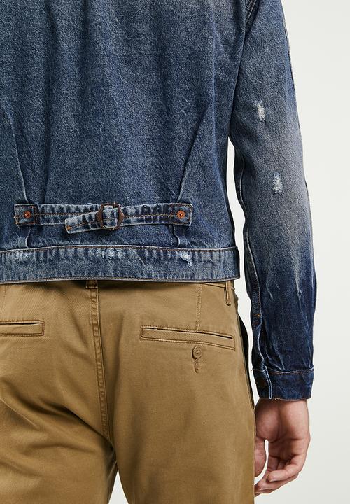 Superdry. - Vintage worker trucker jacket - dark indigo vintage 