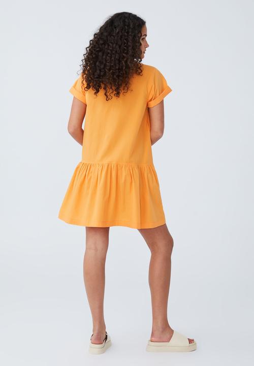 Cotton On - Scout mini shirt dress - soft orange
