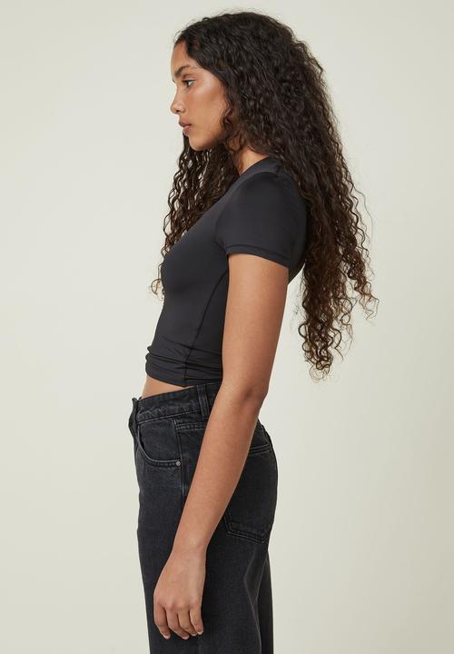 Cotton On - Sculpted crew neck tee - black
