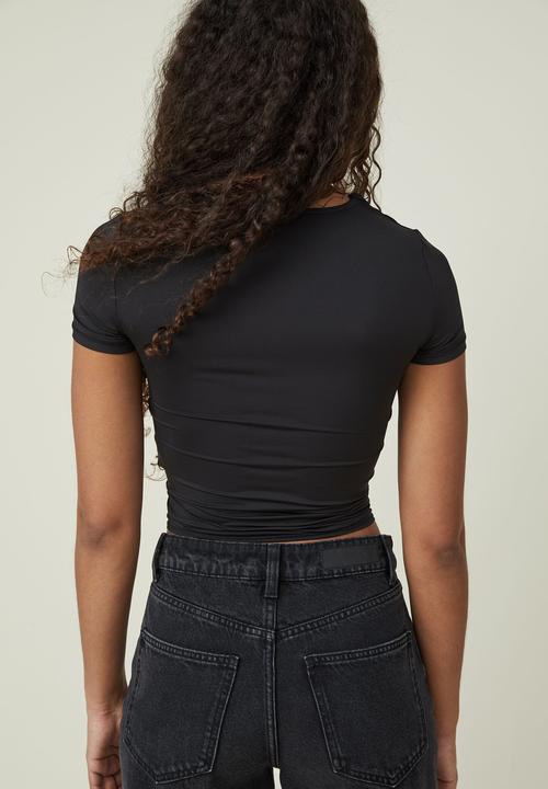 Cotton On - Sculpted crew neck tee - black