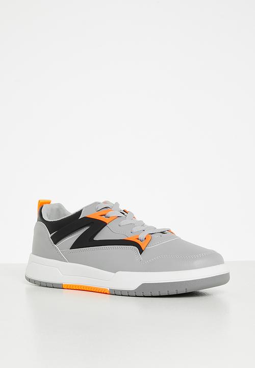 KANGOL - Kangol sneaker  - grey & orange