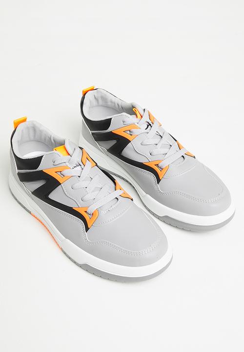 KANGOL - Kangol sneaker  - grey & orange
